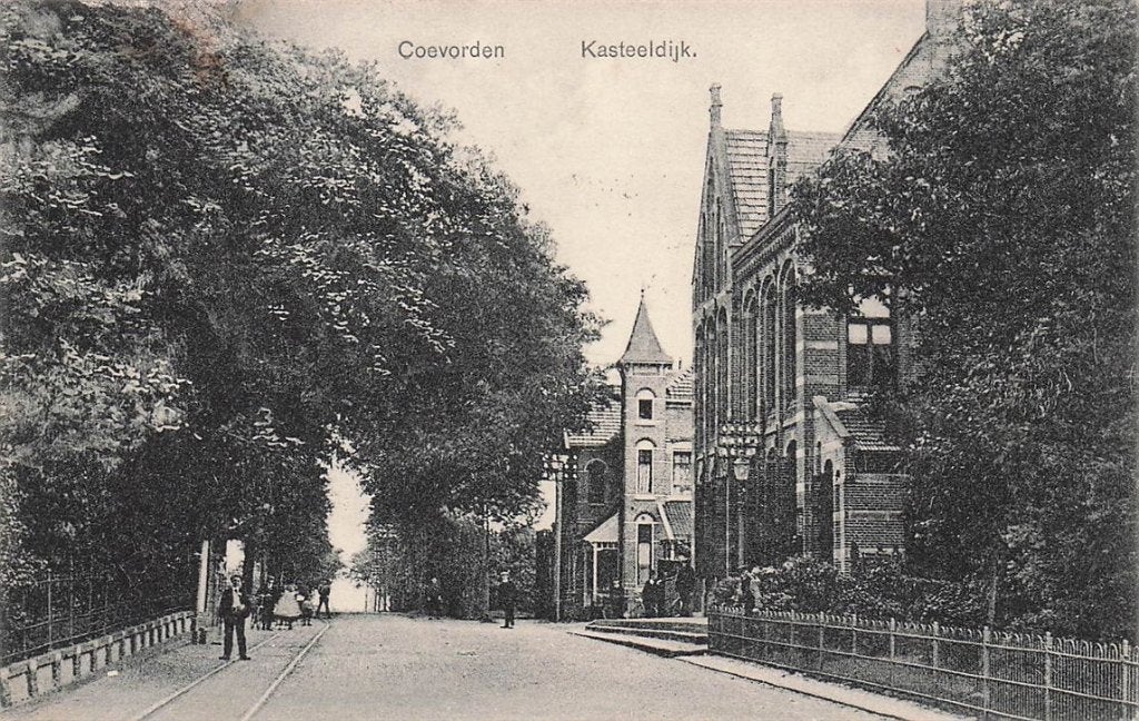 703-320-047 Coevorden Kasteeldijk, Verzamelen, Ansichtkaarten | Nederland, Verzenden, Voor 1920, Drenthe