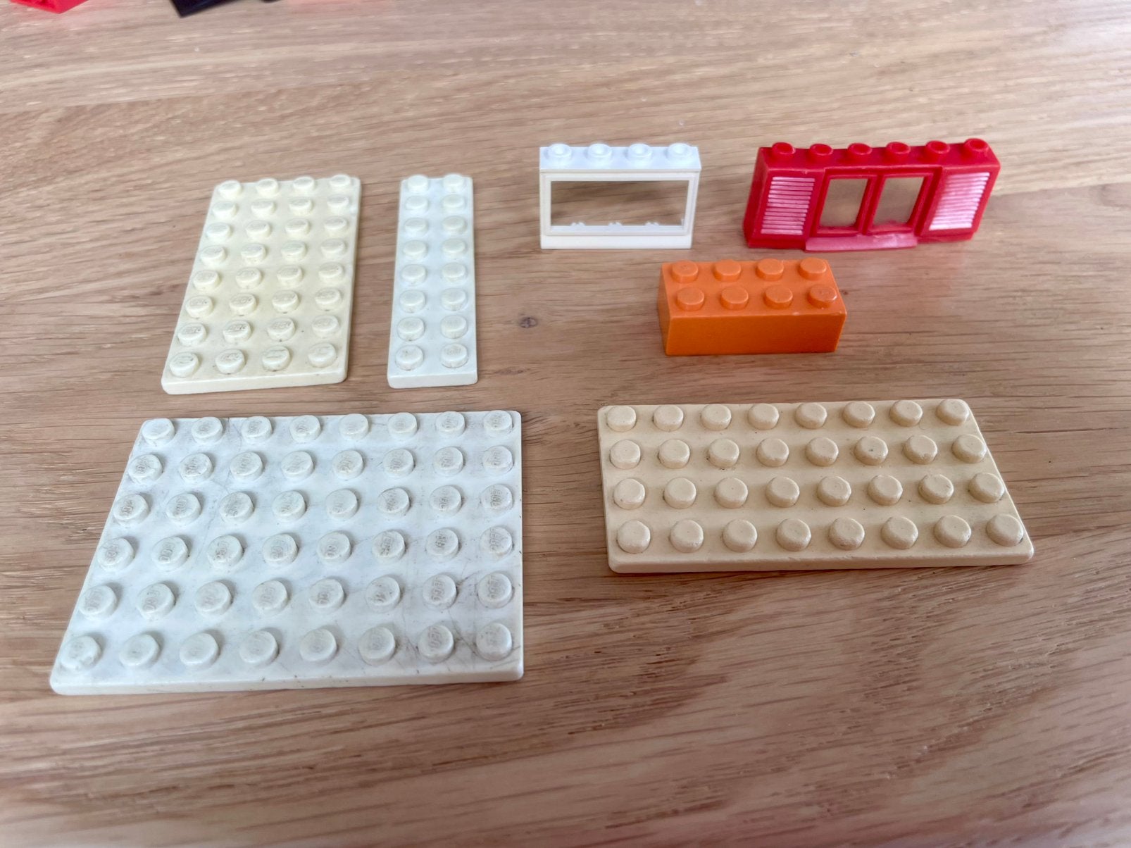 Vinrage LEGO bouwplaten en panorama raam, Gebruikt, Lego, Architecture, Ophalen of Verzenden