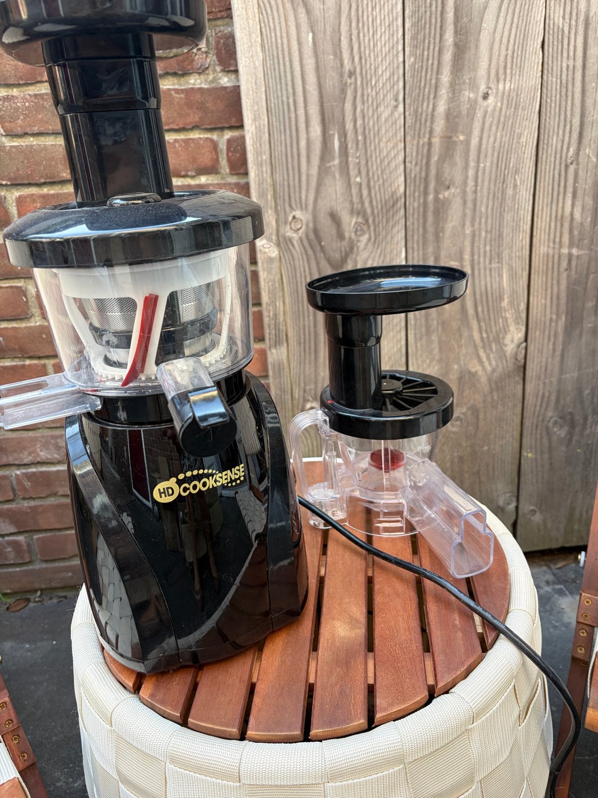 HD Cooksense Slowjuicer - Zo goed als nieuw, Witgoed en Apparatuur, Juicers, Ophalen, Zo goed als nieuw, Elektrisch, Slowjuicer