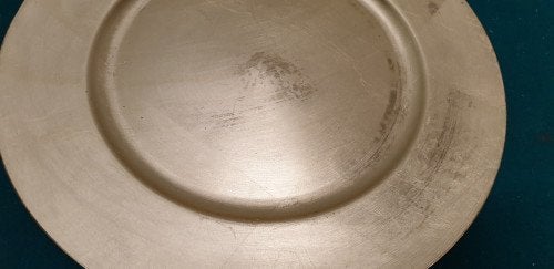 -	Bord kunststof goud, Diversen, Kerst, Ophalen of Verzenden, 'T Olde Gre-j, Info@toldegrej.nl, Endepoelstraat 20f Didam