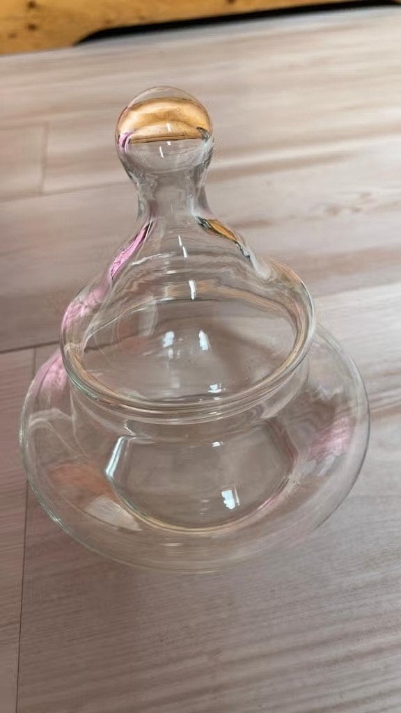 Glazen bonbonschaaltje met deksel, Overige typen, Ophalen of Verzenden, Overige stijlen, Glas