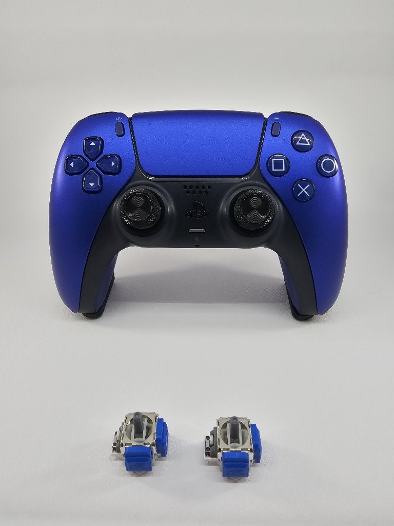 PS5 DualSense Blauw | TMR Sticks | 4000mAh Accu, Verzenden, PlayStation 5, Refurbished, Controller