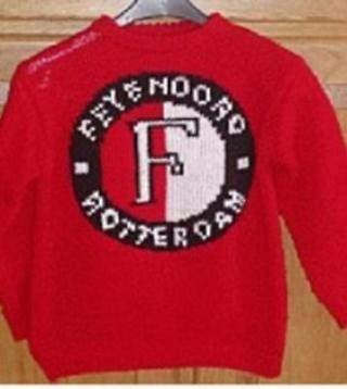 Feyenoord logo trui breipatroon, Ophalen of Verzenden, Zo goed als nieuw, Breien, Patroon of Boek