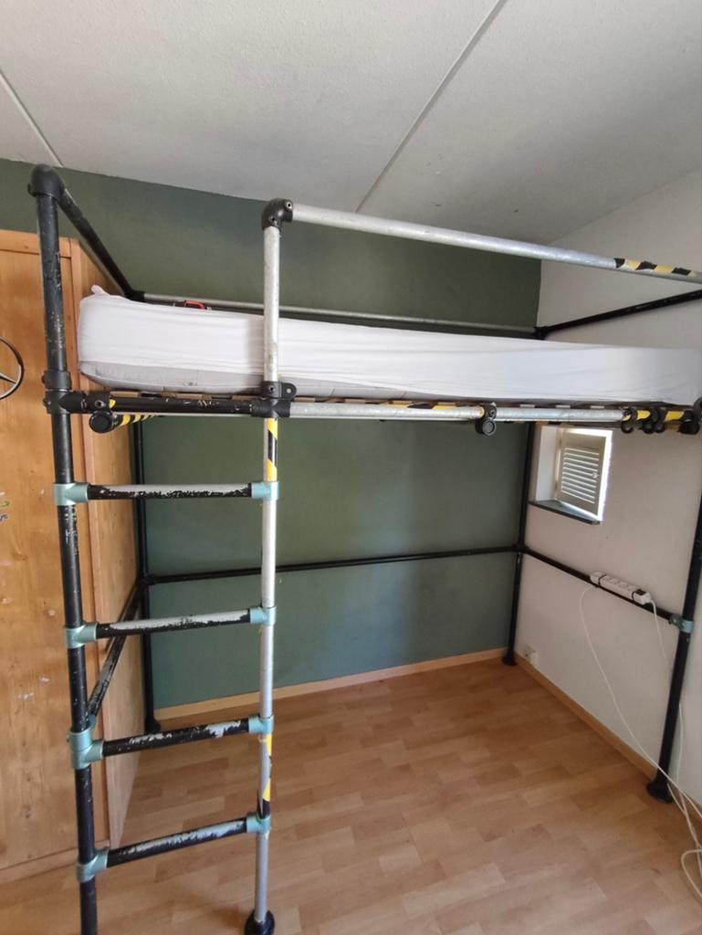 Steigerbuis hoogslaper/bed, Ophalen, Gebruikt, 90 cm, Eenpersoons
