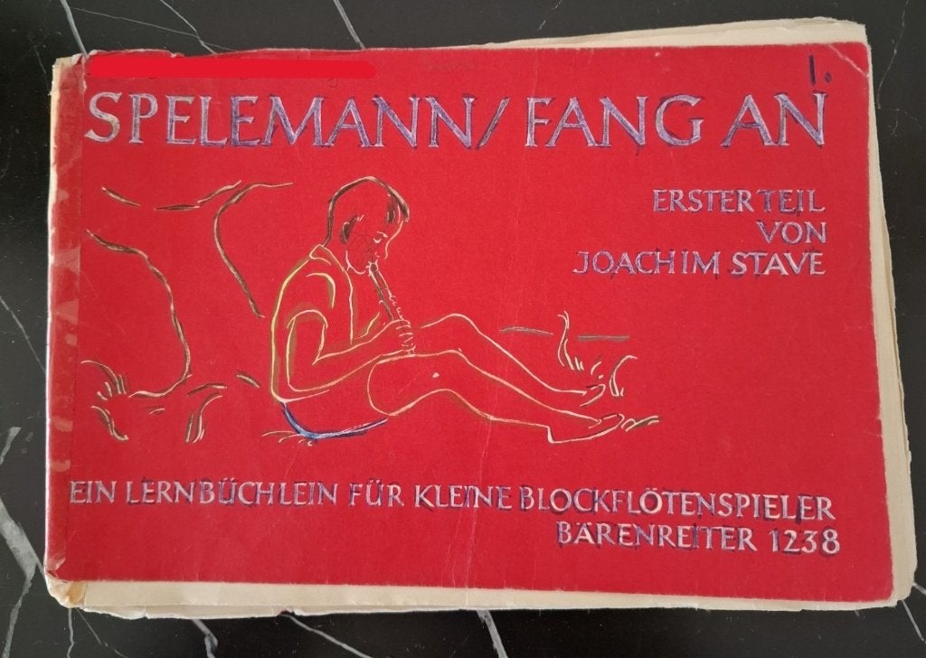 Blokfluitboekje spelemann / fang an deel 1, Ophalen of Verzenden, Gebruikt, Les of Cursus, Blokfluit