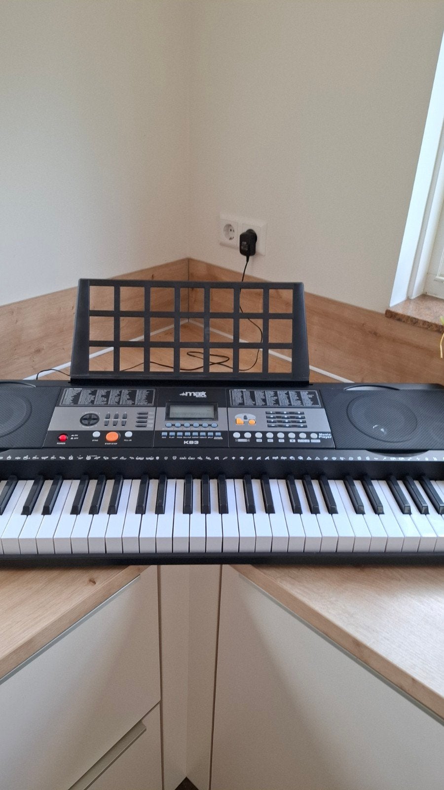 Max Music KB3 Piano Keyboard, ZGAN, Overige merken, 61 toetsen, Met standaard, Ophalen of Verzenden