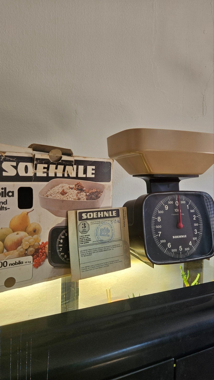 soehnle retro keukenweegschaal, Ophalen