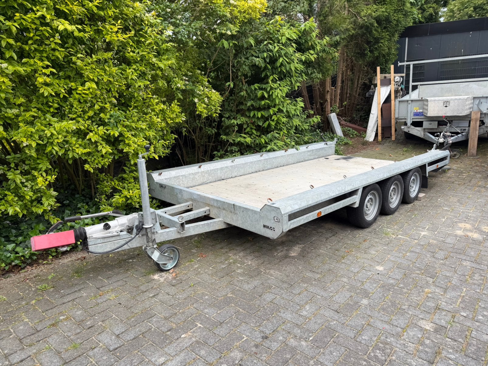 Hulco Terrax 3 asser machinetransporter 3,94 x 1,80 bj:22, Ophalen, Gebruikt
