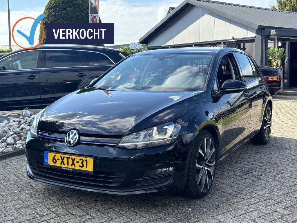 Volkswagen Golf 1.6 TDI Highline 2014 Zwart 5-Deurs Trekhaak, Euro 5, Gebruikt, 4 cilinders, Zwart