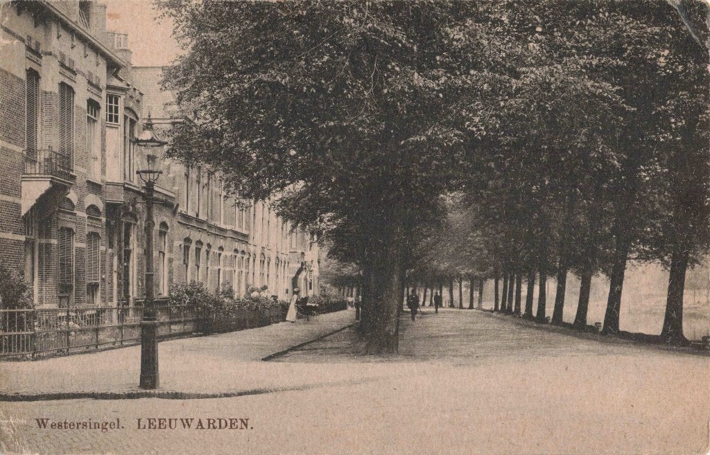 Leeuwarden Westersingel B3564, Ophalen, Voor 1920, Ongelopen, Friesland