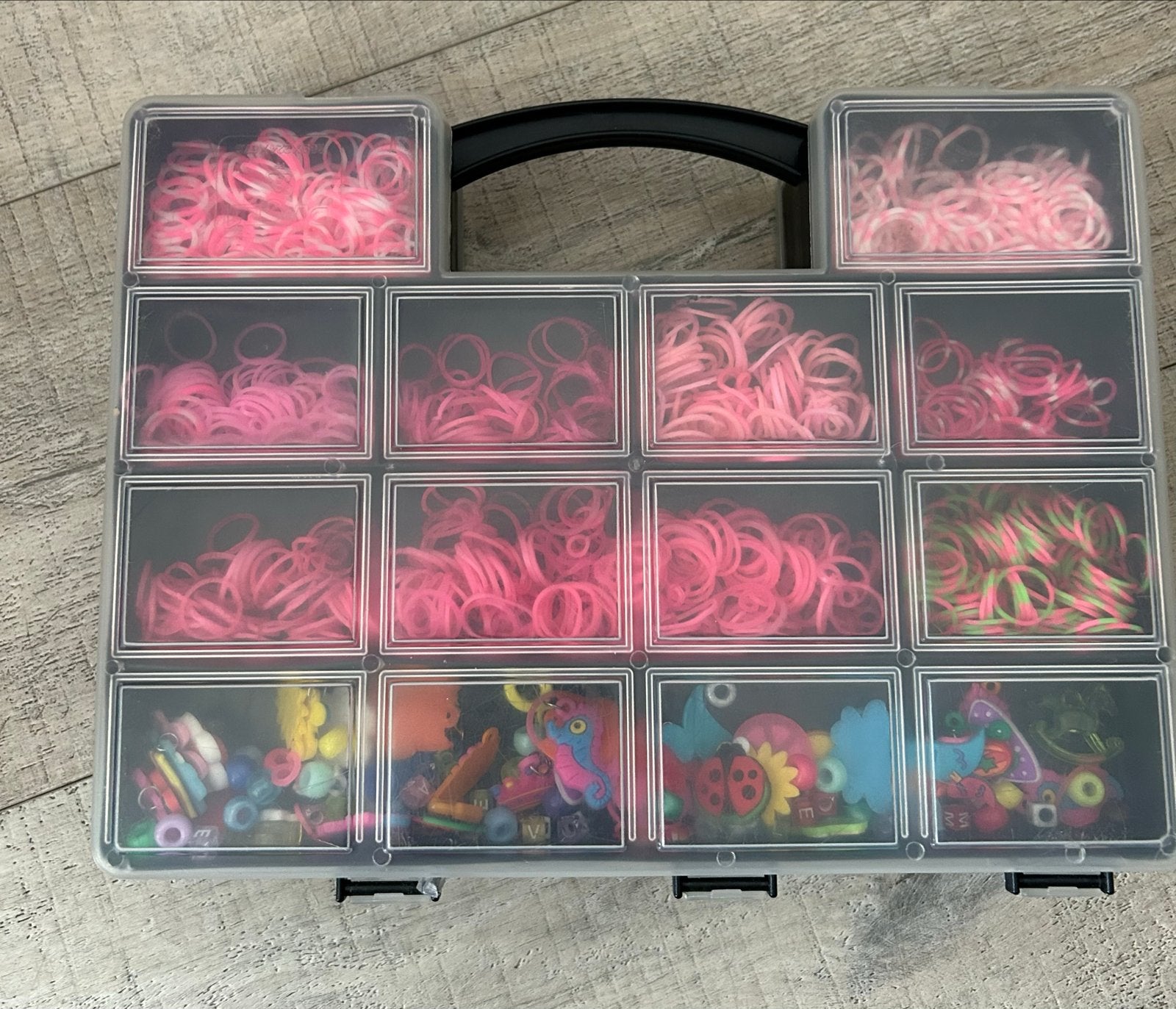 Grote Loom Bands Collectie met Boek en Accessoires, Ophalen, Gebruikt, Overige thema's, Meerkleurig