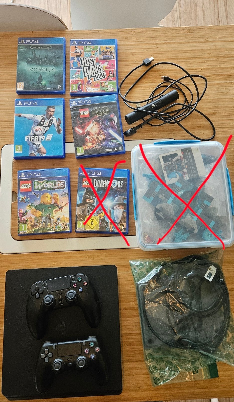 PlayStation 4 Slim 500GB met 2 controllers en 5 games, Met 2 controllers, Ophalen of Verzenden, Slim, 500 GB
