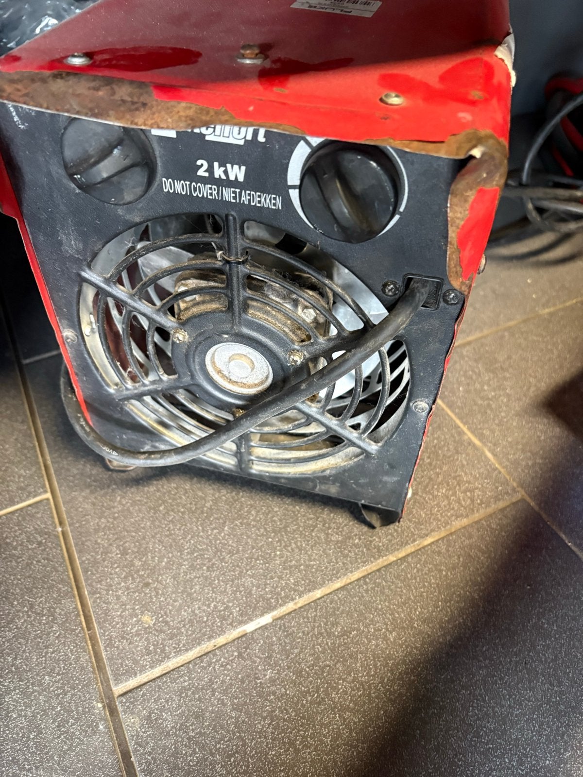 Kelfort Kachel 2kW - Elektrische Bouwkachel, Gebruikt, Overige soorten, Elektrisch, Ophalen of Verzenden