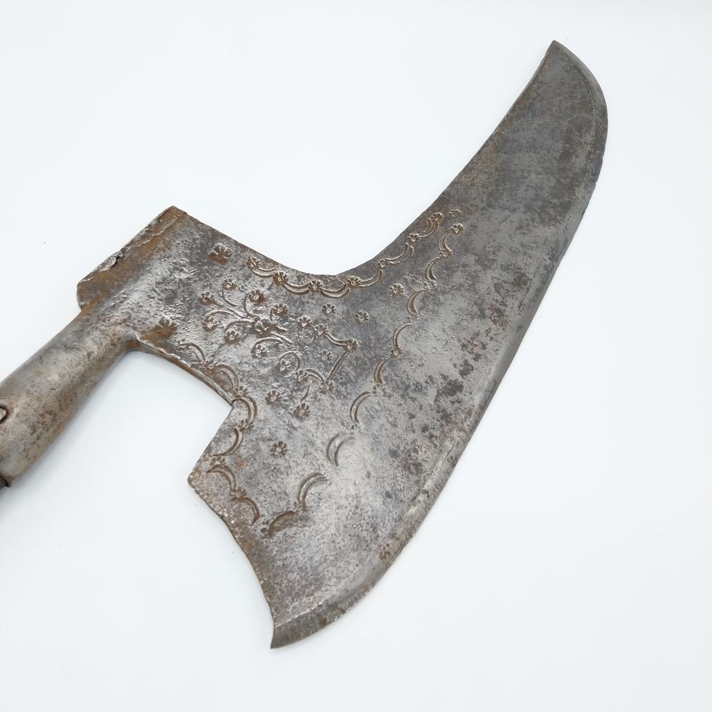 18e Eeuwse Oostenrijkse Rechtshandige Kantbijl (58074-4), Antiek en Kunst, Antiek | Gereedschap en Instrumenten, Ophalen of Verzenden