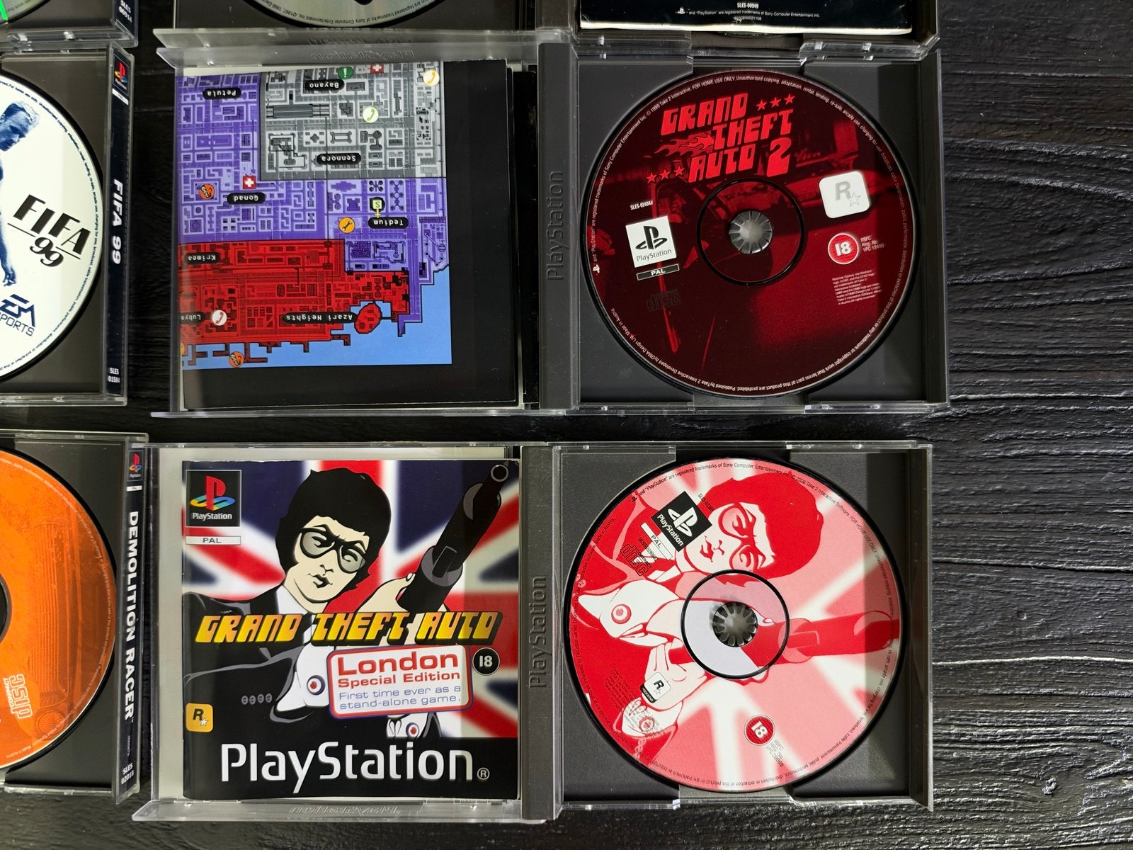 PlayStation 1 Games: GTA, Red Alert, Demolition Racer, FIFA, Spelcomputers en Games, Avontuur en Actie, Vanaf 18 jaar, Ps1, Ophalen of Verzenden