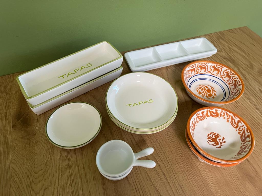 Tapaspakket, Huis en Inrichting, Ophalen, Overige materialen, Overige stijlen, Schaal of Schalen