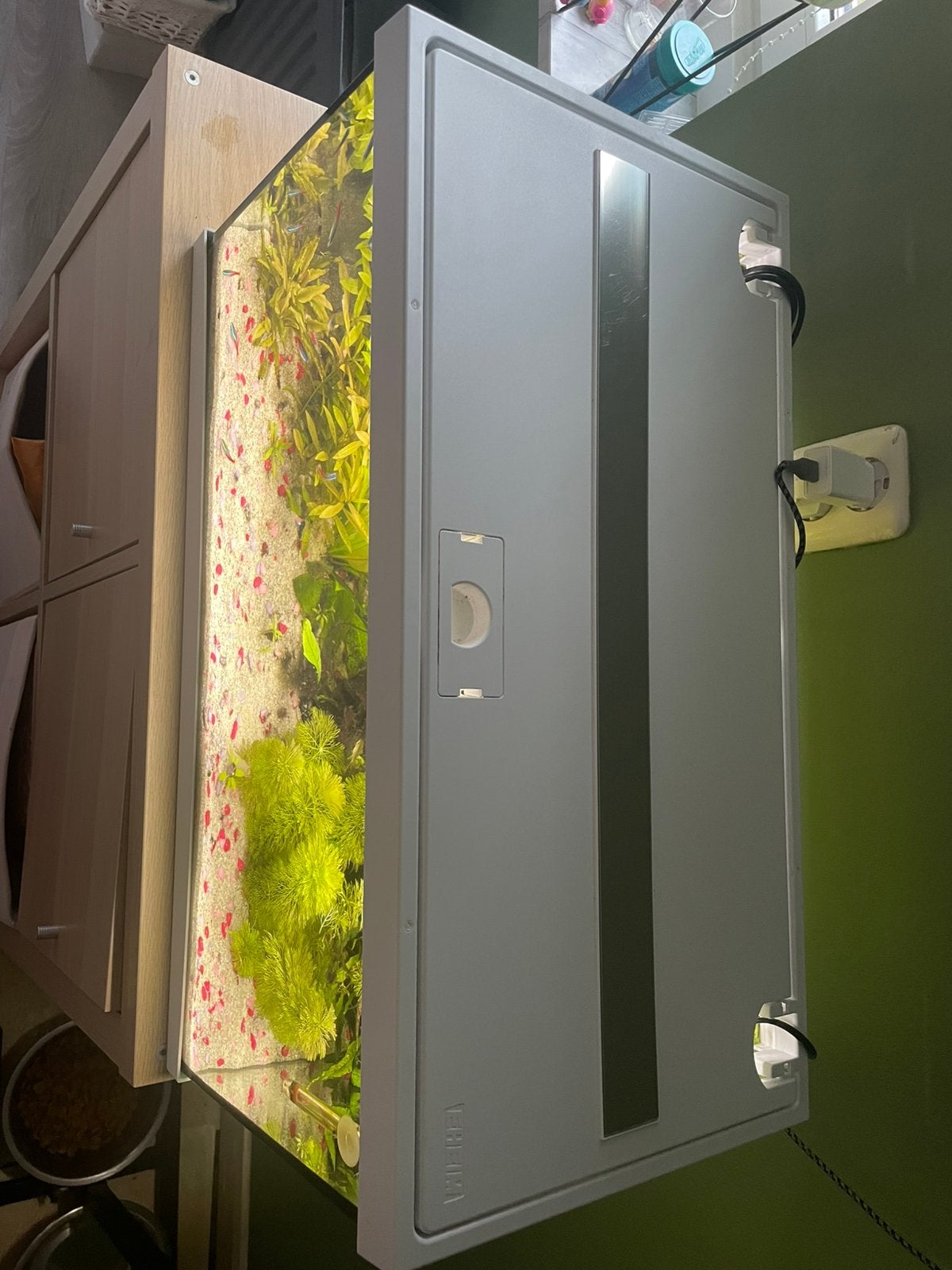 Te Koop eheim aquarium led 54 liter wit, Ophalen, Verwarming, Zo goed als nieuw, Leeg aquarium