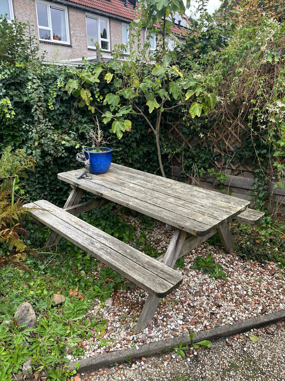 Picknicktafel, Tuin en Terras, Ophalen, Gebruikt, Inklapbaar, Rechthoekig