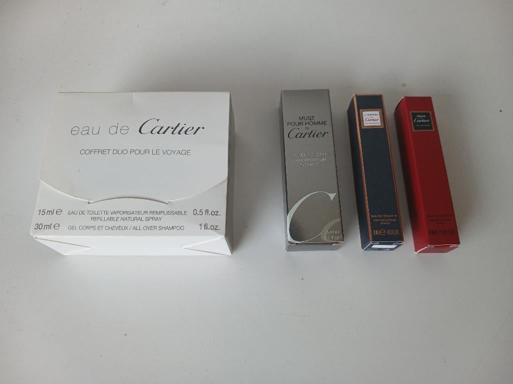 Cartier : Pasha, L´Envol, Must pour Homme, eau de Cartier, Verzamelen, Verzenden, Nieuw
