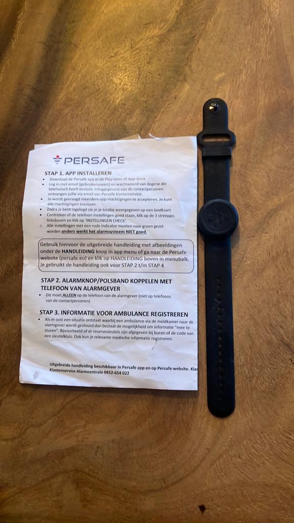 Persafe horloge, Ophalen of Verzenden, Zo goed als nieuw, Zwart, Android