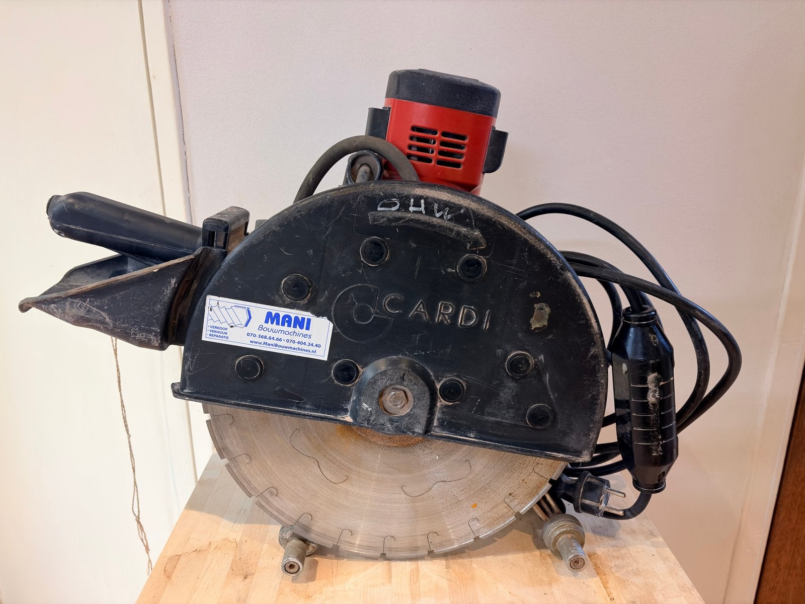Cardi watergekoelde muurzaag - Professioneel gereedschap, Ophalen, Gebruikt, 1000 watt of meer, Overige typen