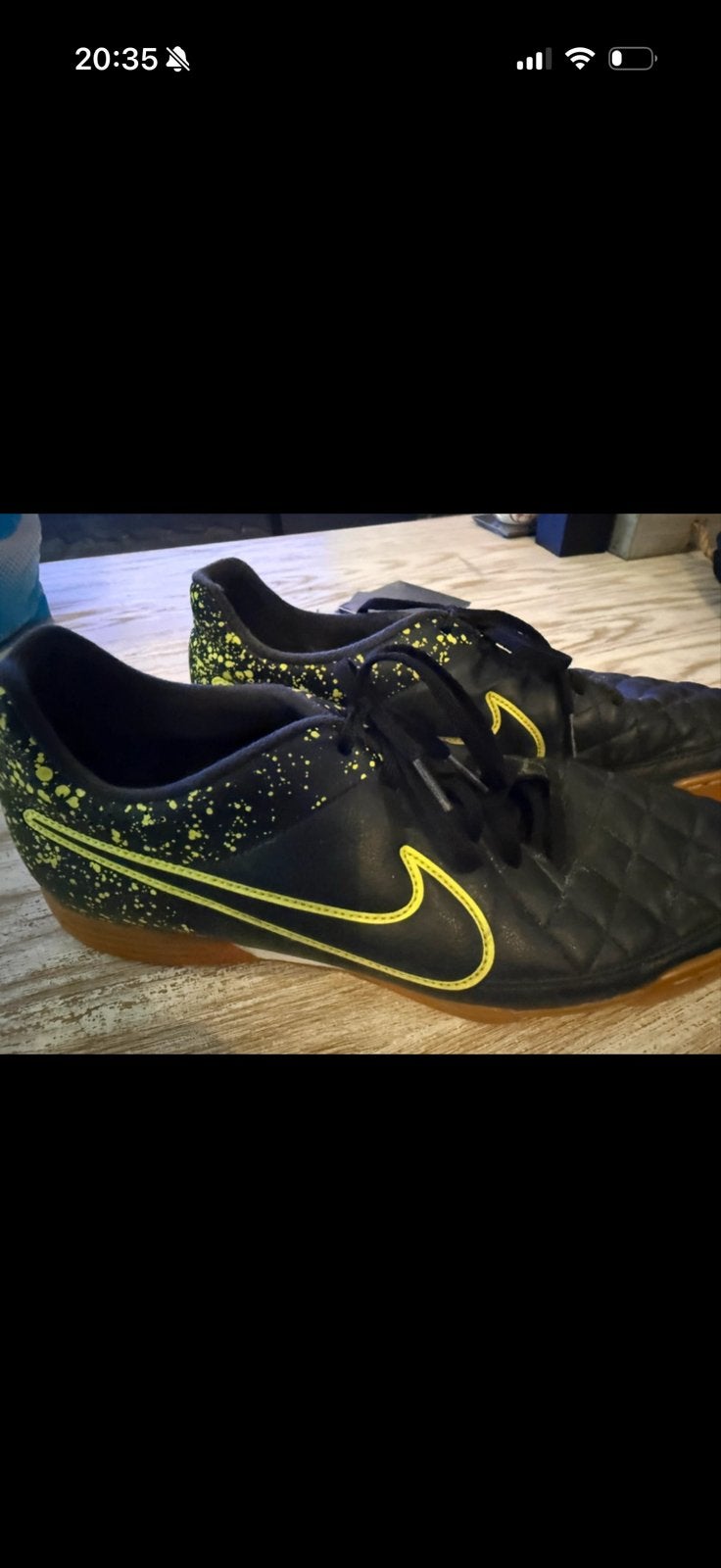 Nike Tiempo zaalvoetbalschoenen - Maat 46, Ophalen of Verzenden, Gebruikt, Schoenen