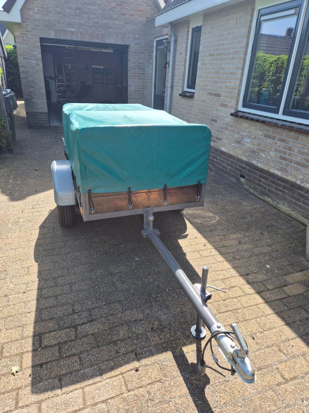 Tk. Nette aanhangwagen met huif., Auto diversen, Aanhangers en Bagagewagens, Ophalen