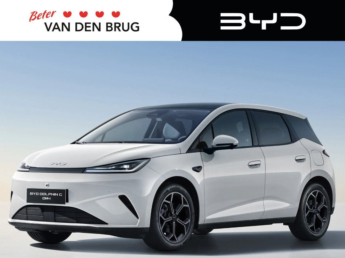 BYD DOLPHIN G 1.5L DM-i Comfort | 105km elektrisch | Panoram, Auto's, BYD, Dolphin, 4 cilinders, Leder en Stof, Wit