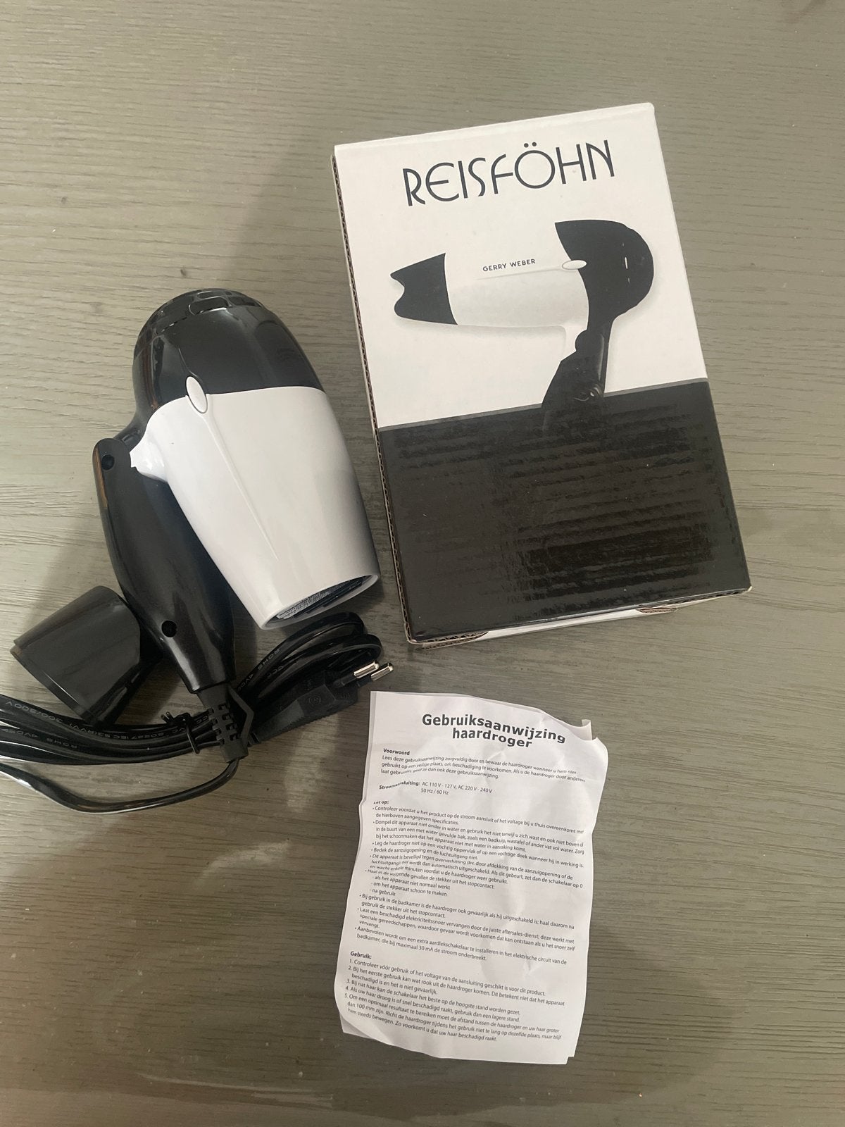Nieuwe Reisföhn - Compacte Haardroger voor Onderweg, Ophalen of Verzenden, Nieuw, Haarverzorging