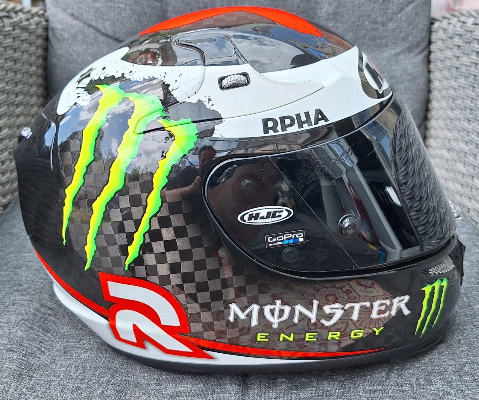 ❗️HJC RPHA-10+ Carbon Lorenzo🏍 (duurste uitv) helm XL❗️, Motoren, Kleding | Motorhelmen, Verzenden, Integraalhelm, Tweedehands