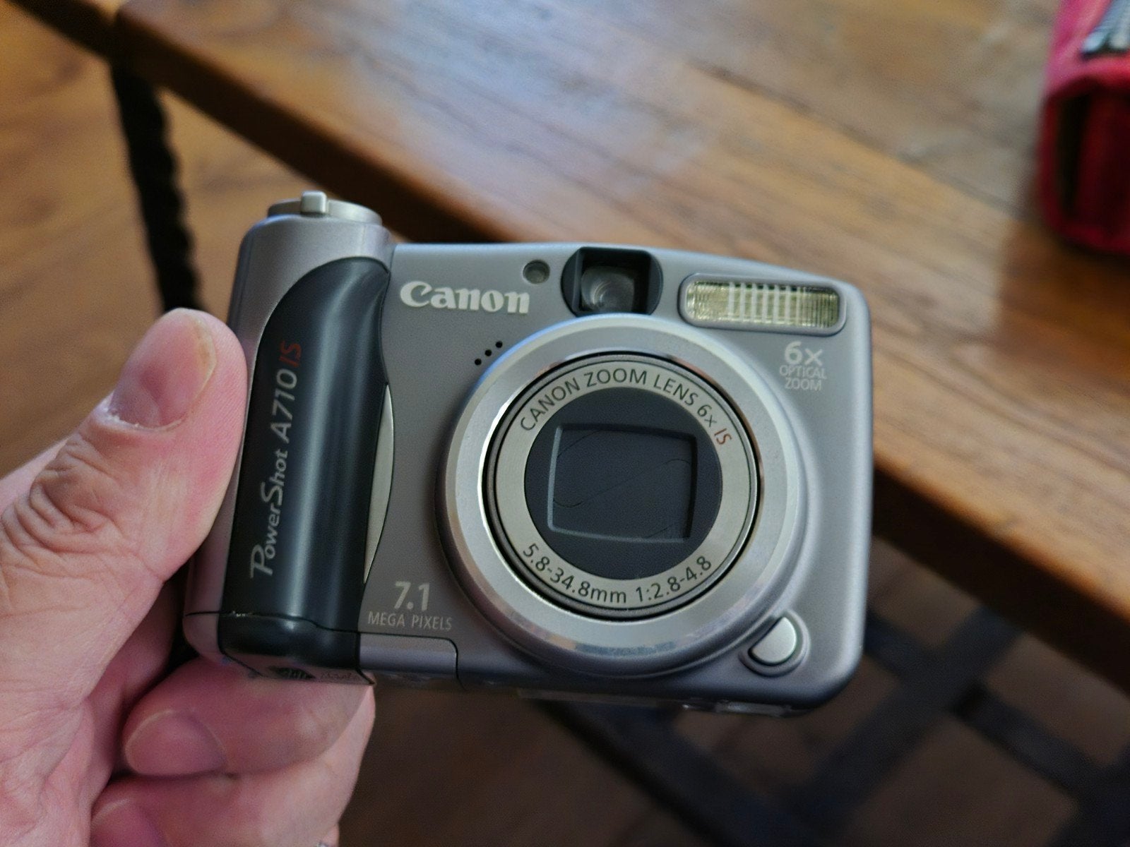 Canon PowerShot A710 IS  zgan, Audio, Tv en Foto, Fotocamera's Digitaal, Ophalen, Beeldstabilisatie, Canon, Cameratas