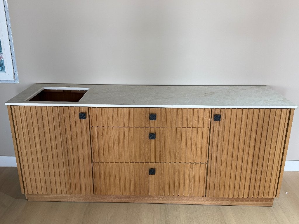 Ayous buitenkeuken | Neolith Taj Mahal | Alfa One pizzaoven, Ophalen, Zo goed als nieuw, Houtskool, Vrijstaand