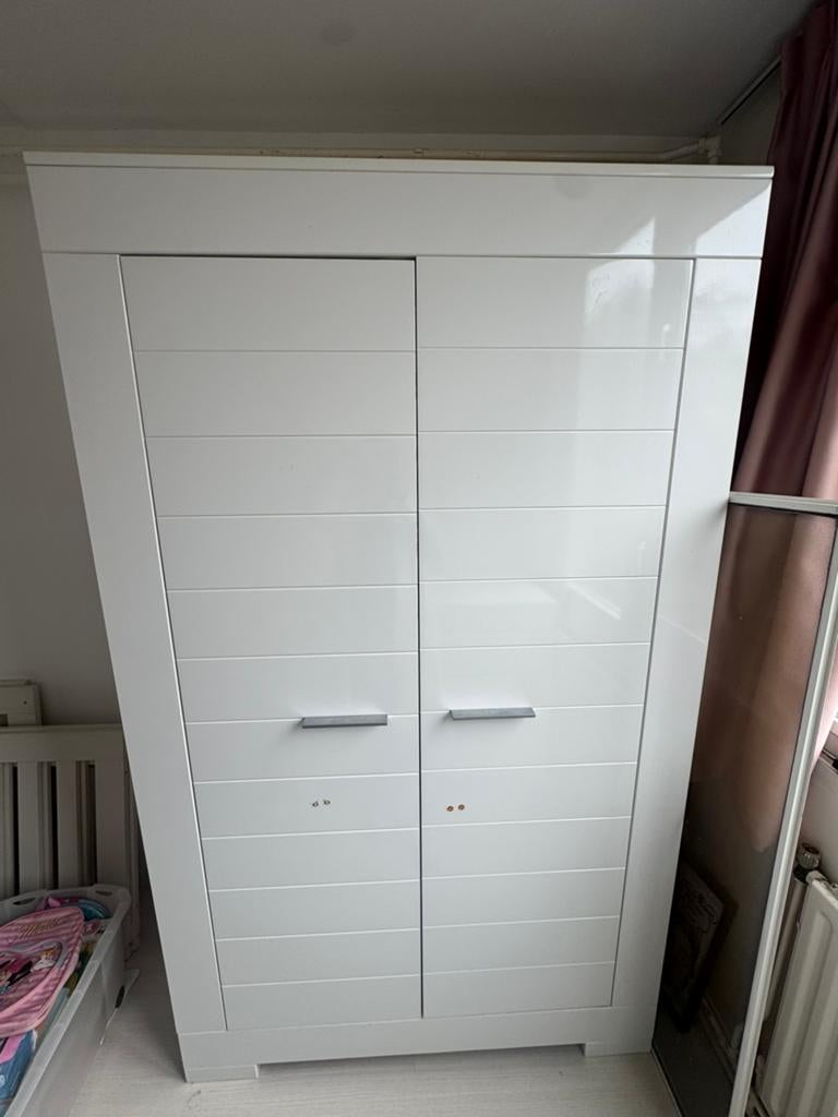 Kledingkast H200 B120 D53, Gebruikt, 100 tot 150 cm, Met plank(en), Ophalen of Verzenden