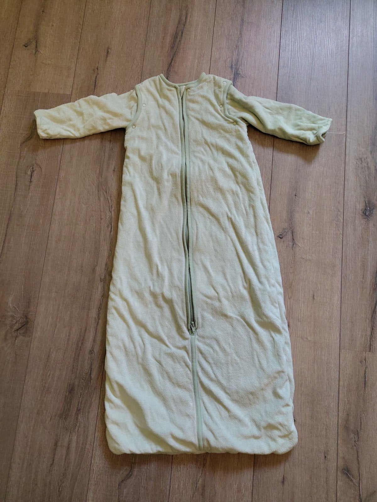 Hema mintgroene slaapzak 86/104 met afritsbare mouwen, Caravans en Kamperen, Ophalen of Verzenden, Gebruikt