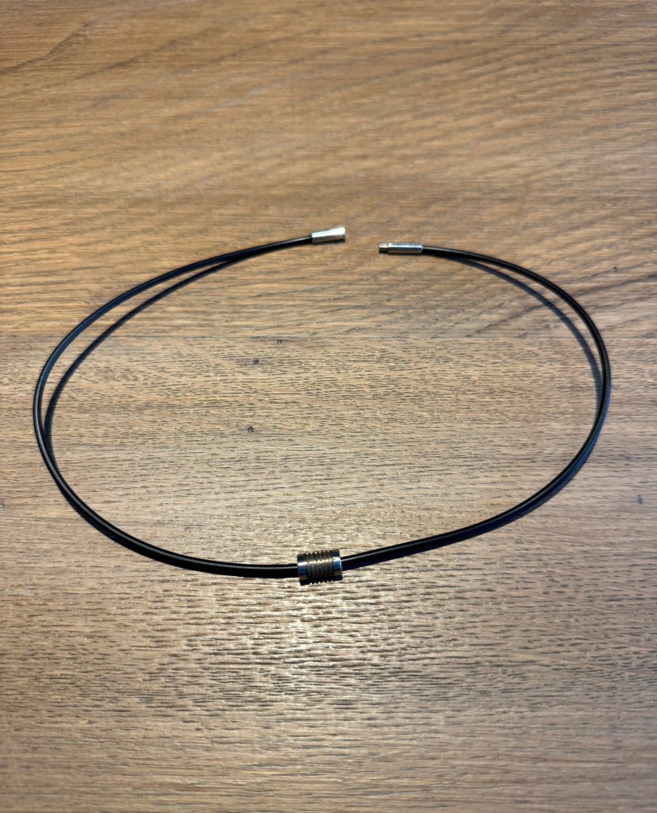 Fossil ketting, Ophalen of Verzenden, Zo goed als nieuw, Zwart, Overige materialen