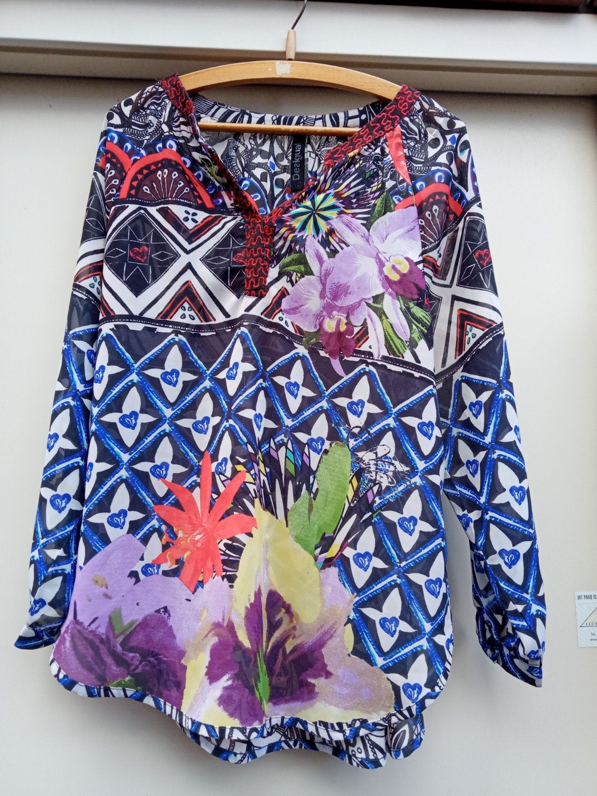 blouse lange mouwen Desigual maat L, Kleding | Dames, Maat 38/40 (M), Zwart, Ophalen of Verzenden, Zo goed als nieuw