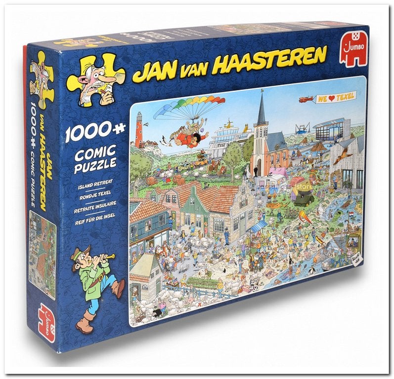 Rondje Texel - Jumbo - 1000 Stukjes (Incompleet), Ophalen of Verzenden, 500 t/m 1500 stukjes, Gebruikt, Legpuzzel
