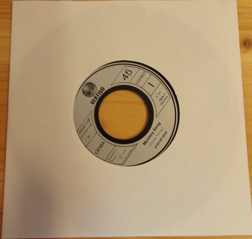 Status Que > Mystery song, Ophalen of Verzenden, Gebruikt, 7 inch, Pop
