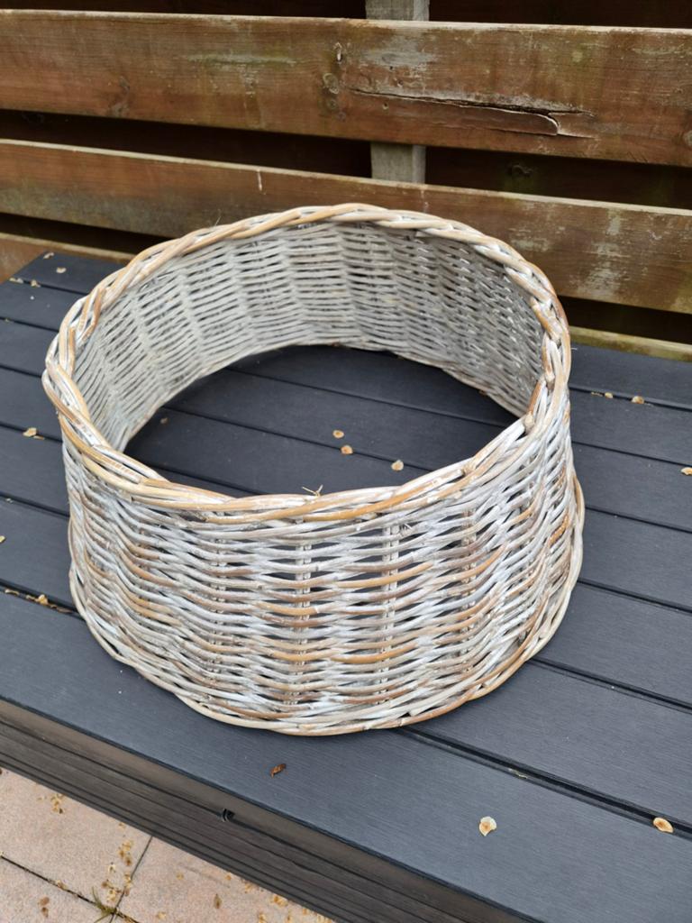 Mand voor onder de kerstboom, Ophalen, Rond, Riet