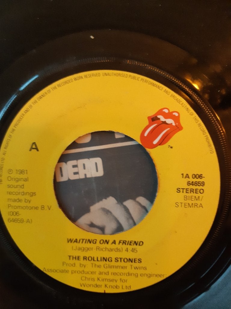 The Rolling Stones  , Waiting on a friend , single, Ophalen of Verzenden, Gebruikt, Pop