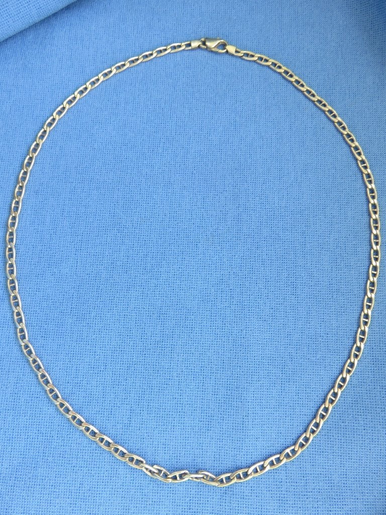 Hals ketting in 8 karaat goud - 20e eeuw., Ophalen of Verzenden, Zo goed als nieuw, Goud, Goud