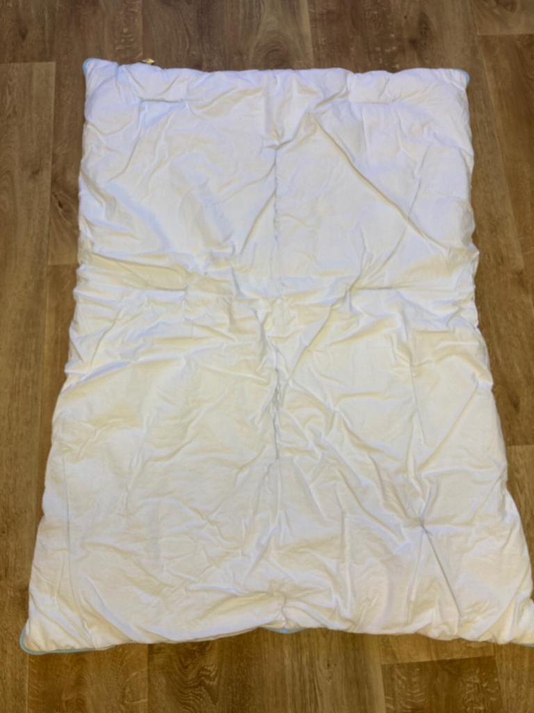 dekbed voor baby / kind 120x90 cm, Gebruikt, Jongetje of Meisje, Wit, Ophalen of Verzenden