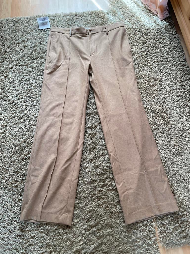 Nieuwe Mason's Riva Printemps Straight Broek - Maat 50, Kleding | Dames, Beige, Maat 46/48 (XL) of groter, Nieuw, Ophalen of Verzenden