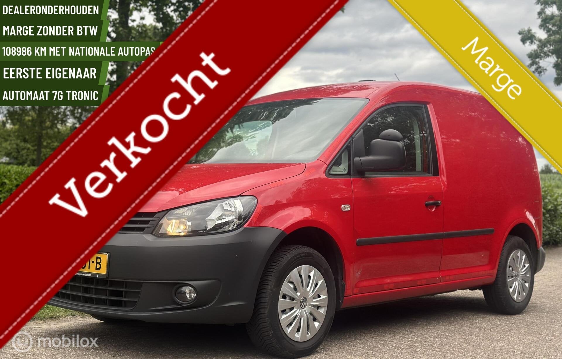 ✅Volkswagen Caddy 1.6 TDI 102PK Automaat Marge! HIGHLINE, Euro 5, Gebruikt, Zwart, 4 cilinders