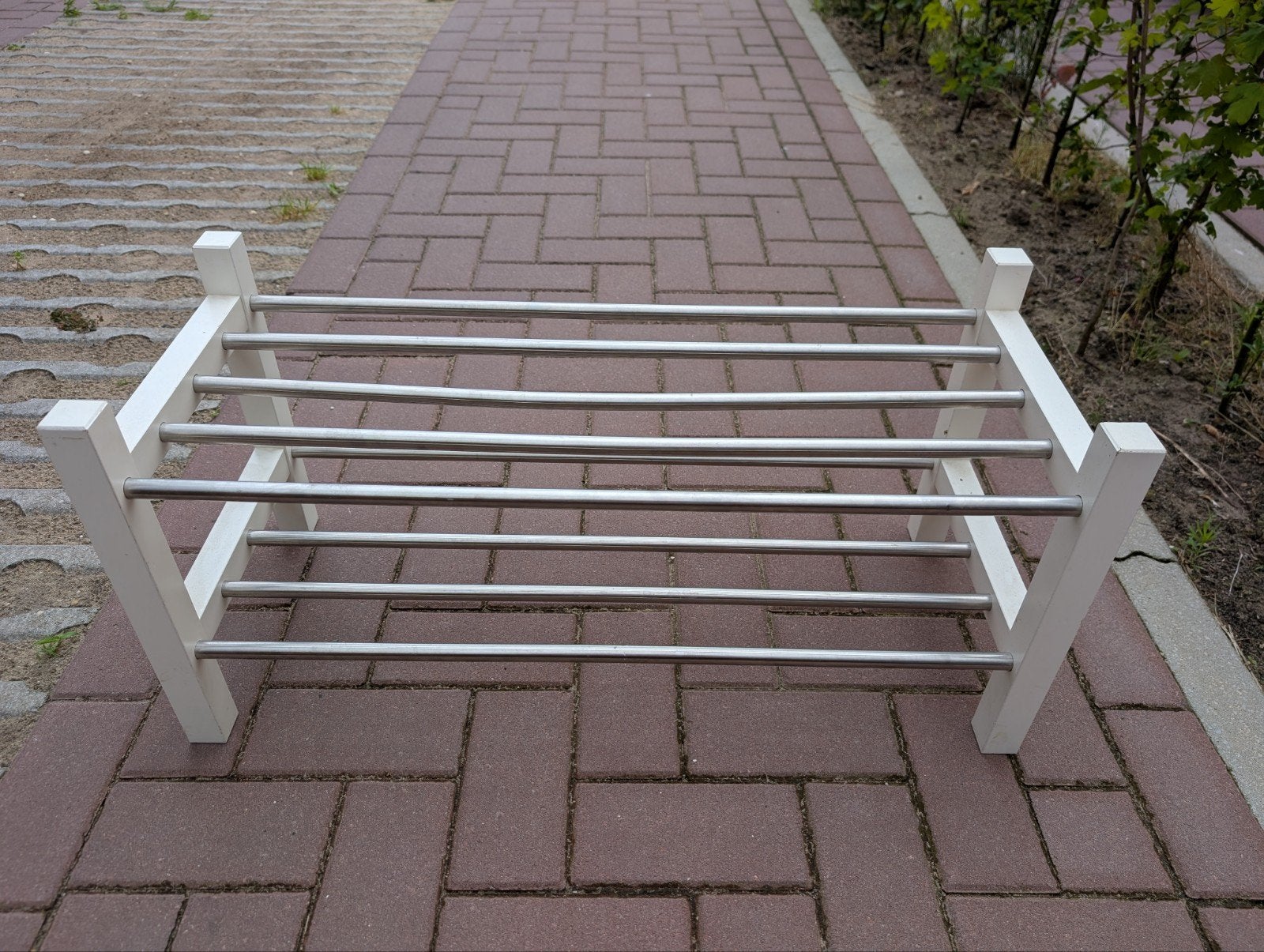 Schoenenrek Ikea - Wit/Metaal, Ophalen of Verzenden, Gebruikt