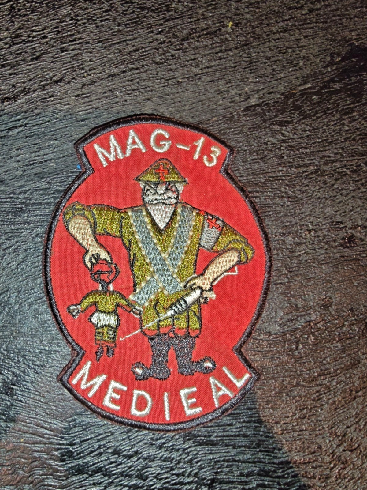 USMC MAG-13 Medical patch  Vietnamoorlog (Marine Aircraft Gr, Ophalen of Verzenden, Marine, Nederland, Embleem of Badge