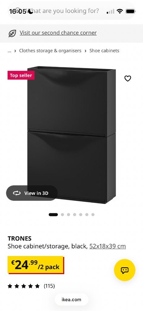 Trones ikea shoe cabinet, Ophalen of Verzenden, Zo goed als nieuw