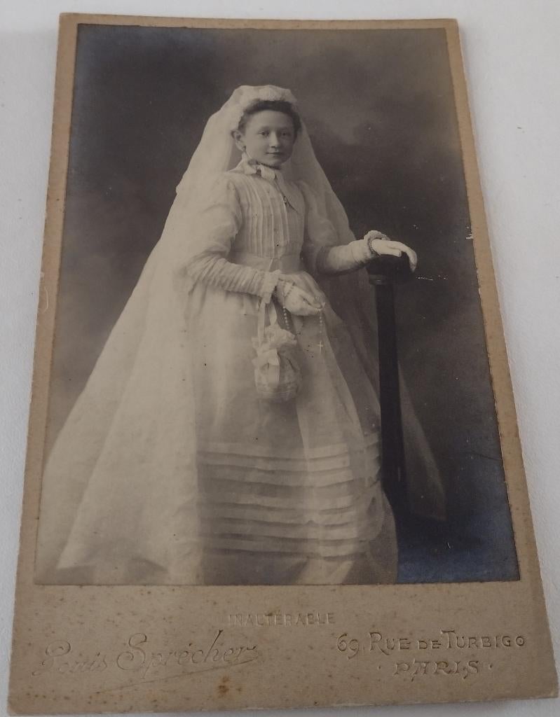 oude foto-communie, Ophalen of Verzenden, Voor 1940, Zo goed als nieuw, Overige onderwerpen