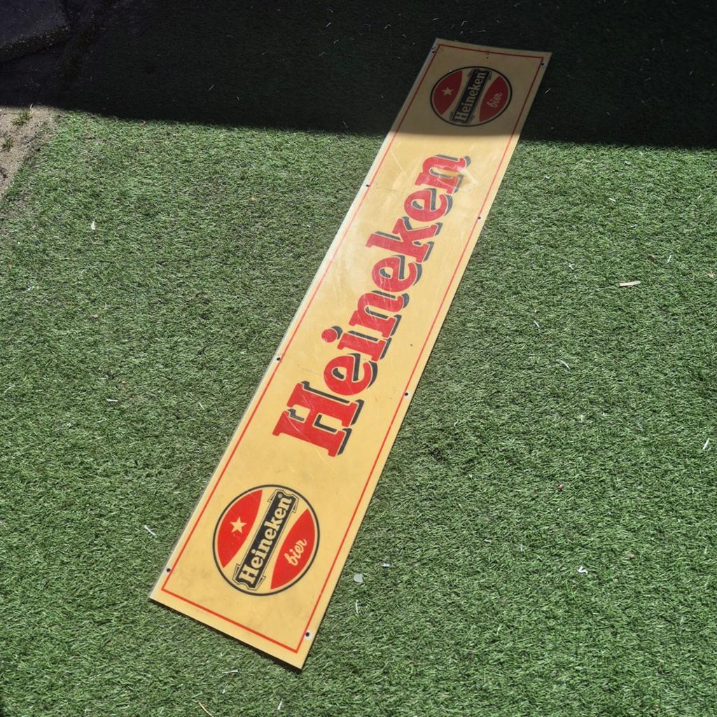 Heineken reclamebord - plastic, Verzamelen, Ophalen of Verzenden, Gebruikt, Reclamebord