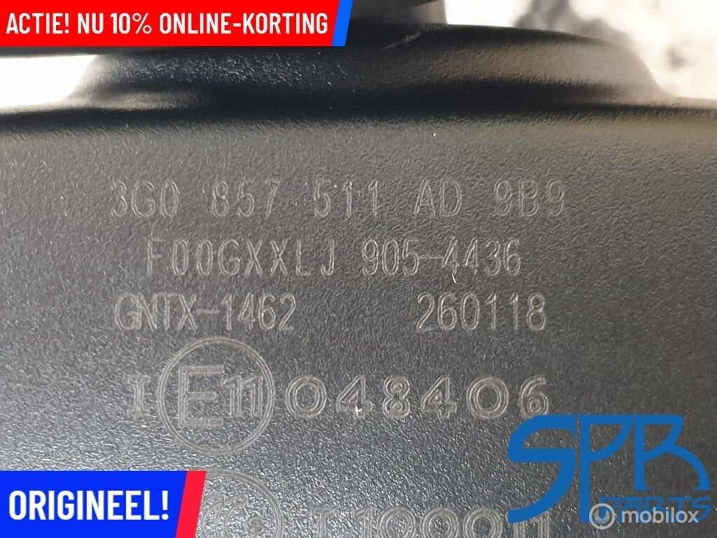 PASSAT B8 ARTEON ZELFDIMMEND Binnenspiegel ZWART 3G0857511AD, Auto-onderdelen, Volkswagen, Nieuw, Ophalen of Verzenden, Volkswagen